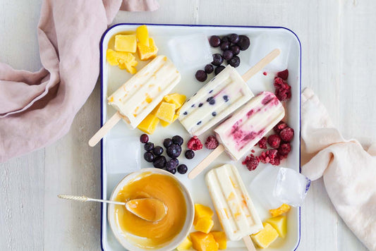 Mānuka Honey and Greek Yoghurt Fruit Popsicle